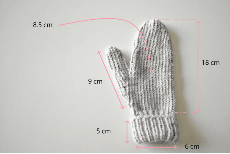 How to Knit Mittens in the Round Free Pattern | Knitting with Chopsticks