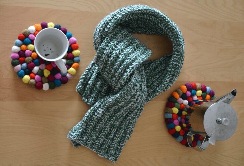 His scarf free knitting pattern