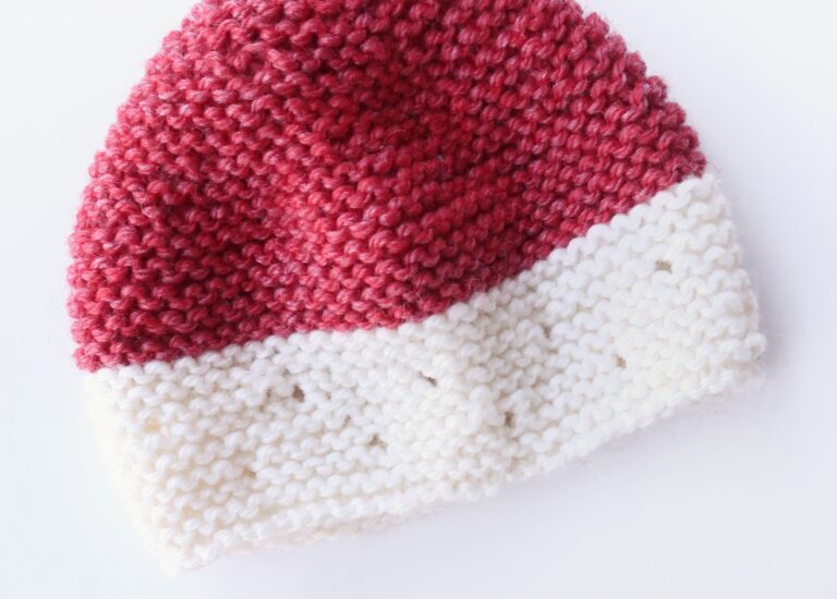 Strawberry Seed Knit Baby Hat Pattern FREE