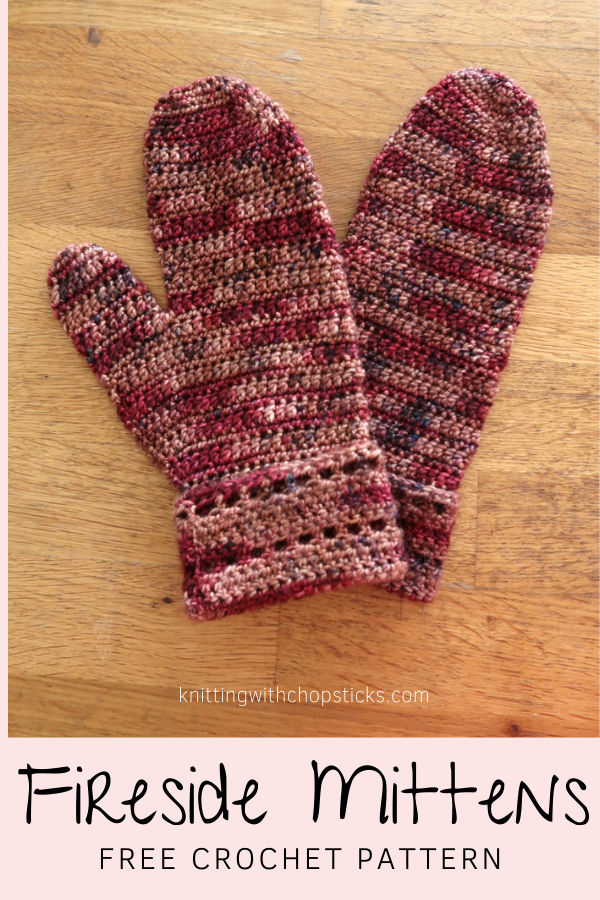 Easy mittens crochet pattern free