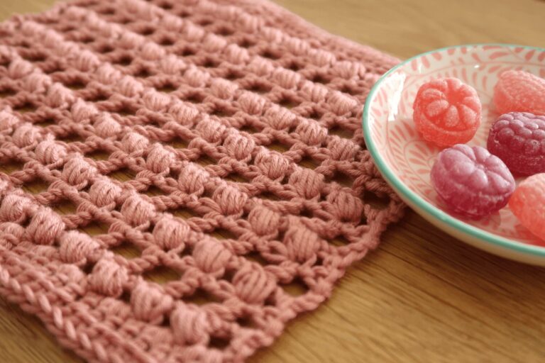 Eyelet Puff Crochet stitch tutorial