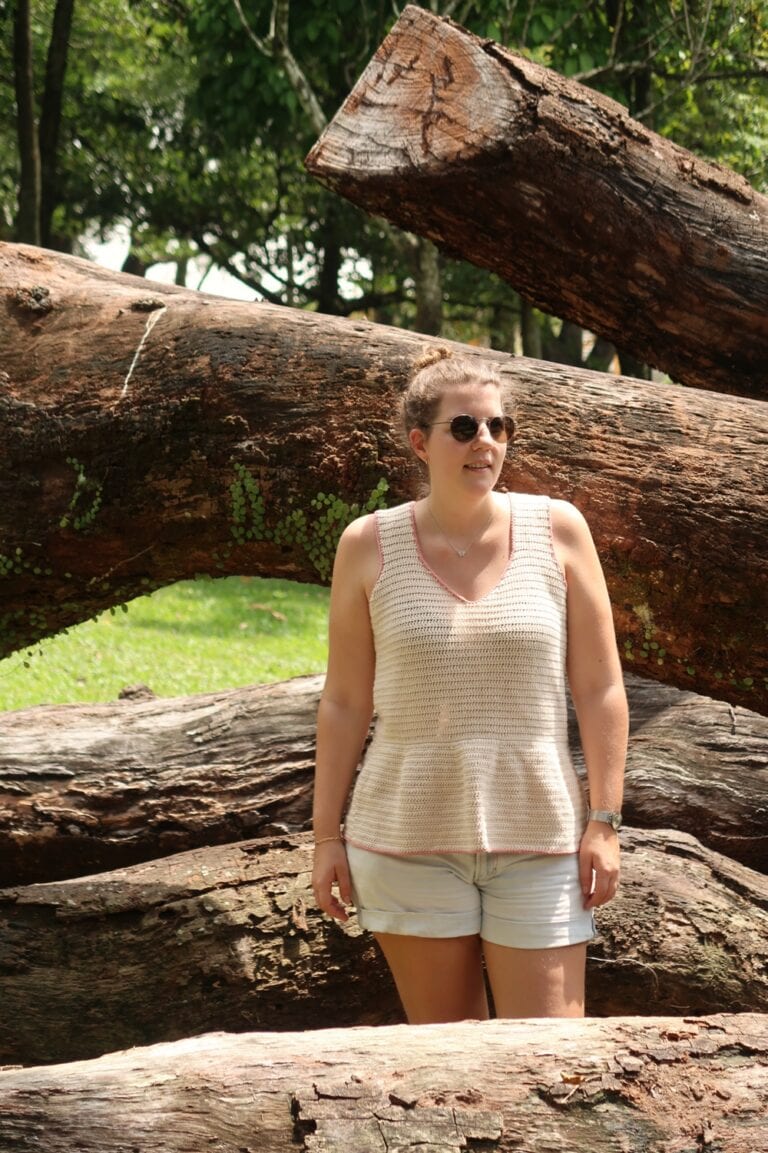 peplum summer top crochet pattern