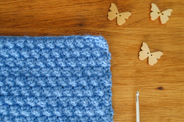 mini bobble crochet stitch tutorial