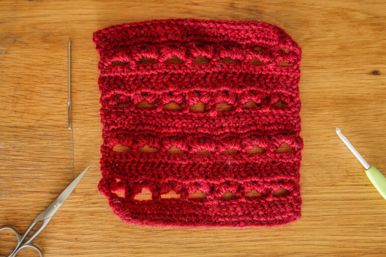 Cherry Puff crochet stitch tutorial