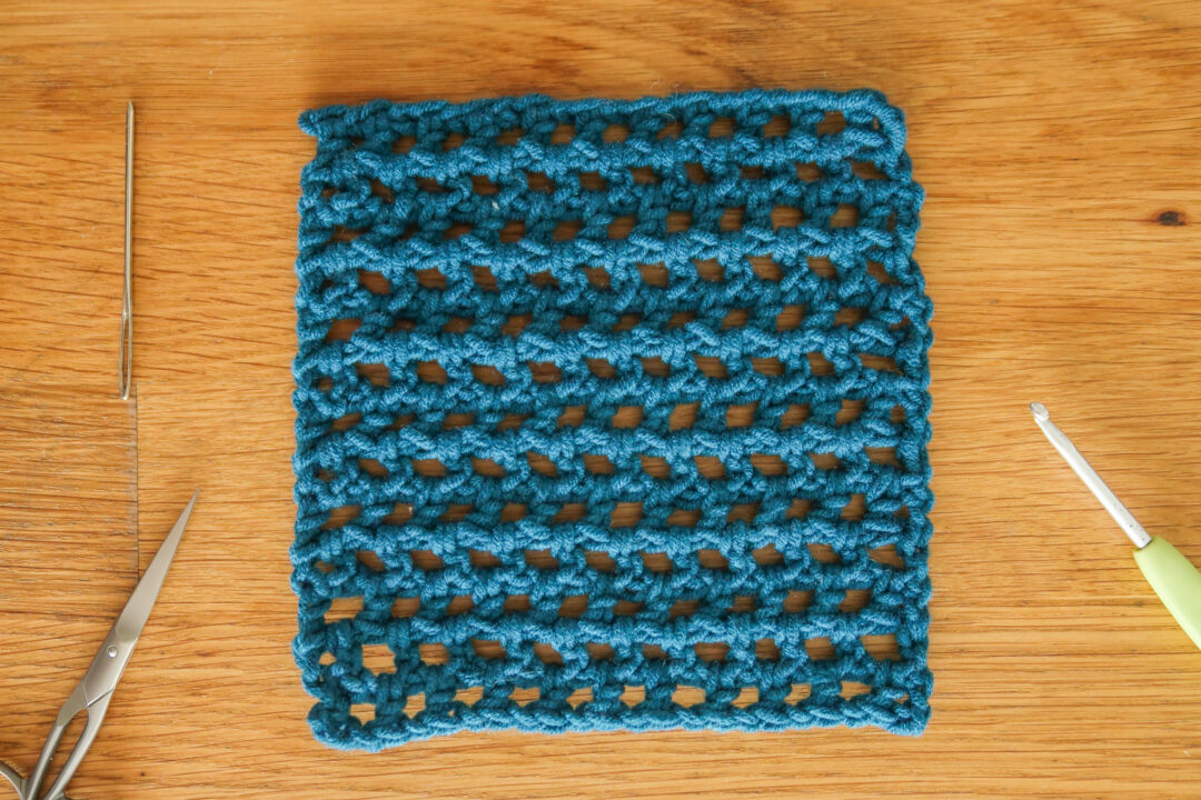 easy crochet mesh stitch pattern