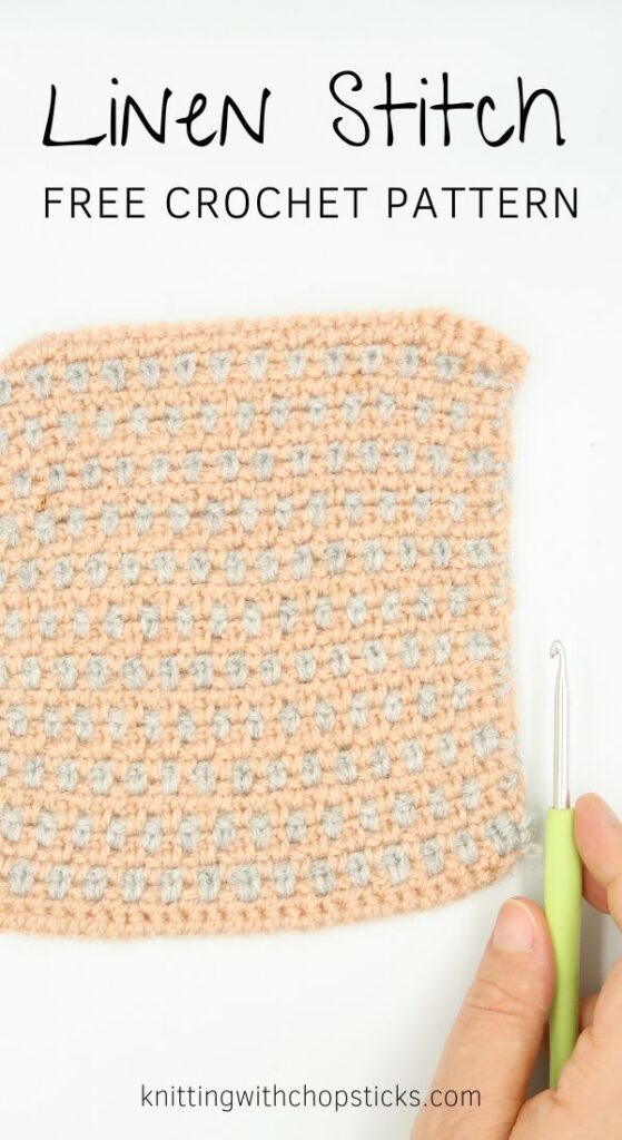 Crochet linen stitch tutorial