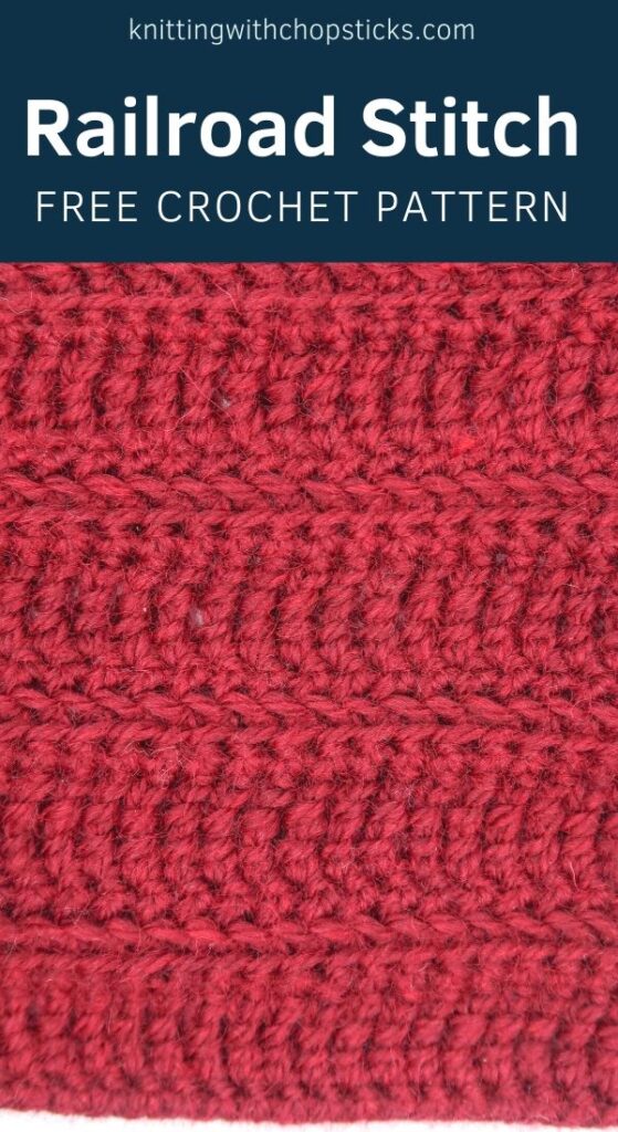 Easy Crochet Stitch For Blankets Railroad Stitch Knitting With Chopsticks,Beginner Crochet Ideas