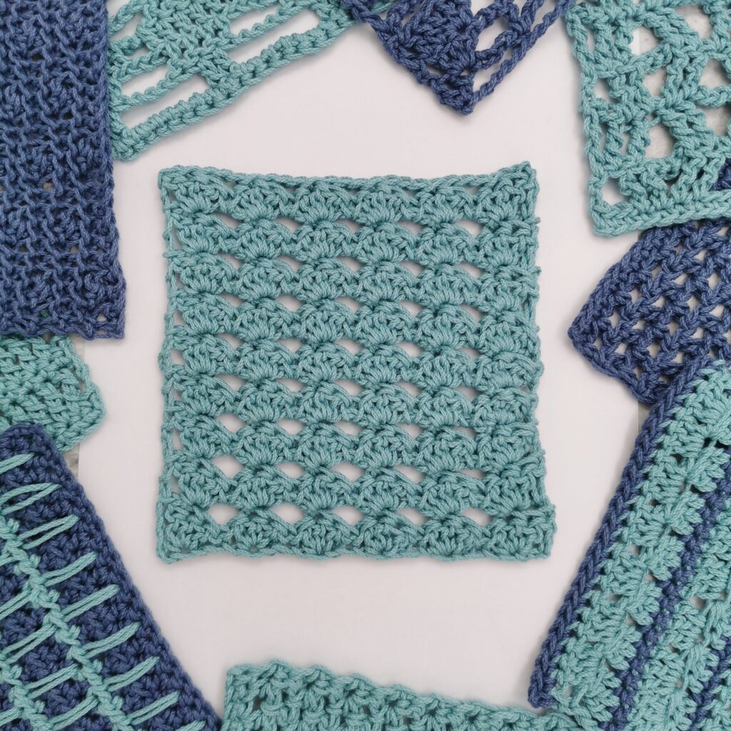 fans crochet stitch tutorial