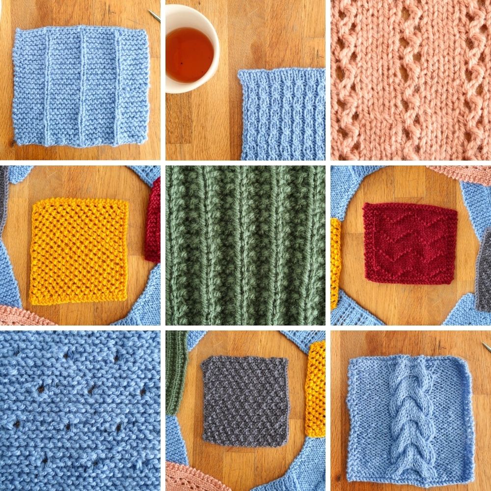 10 free knit stitch patterns