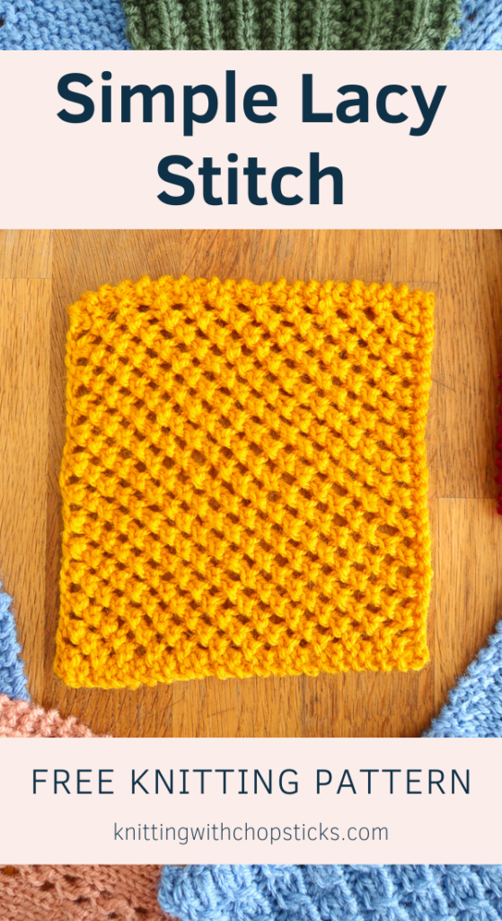 Simple Lacy knit stitch pattern