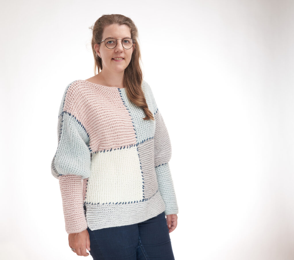 block knit sweater pattern - winter knit sweater