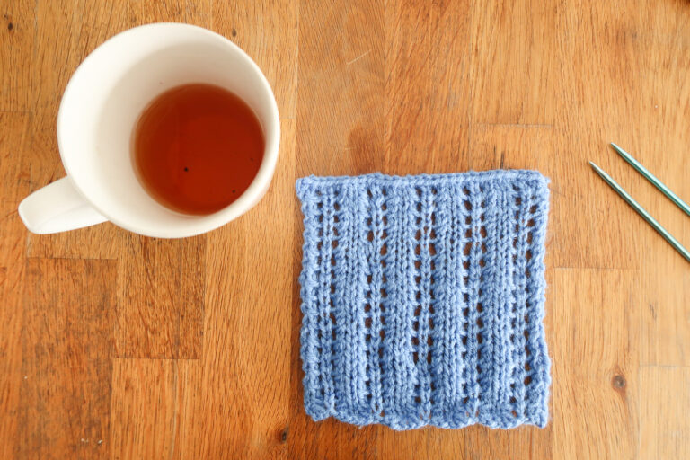 Lattern Stitch - easy knit stitch pattern