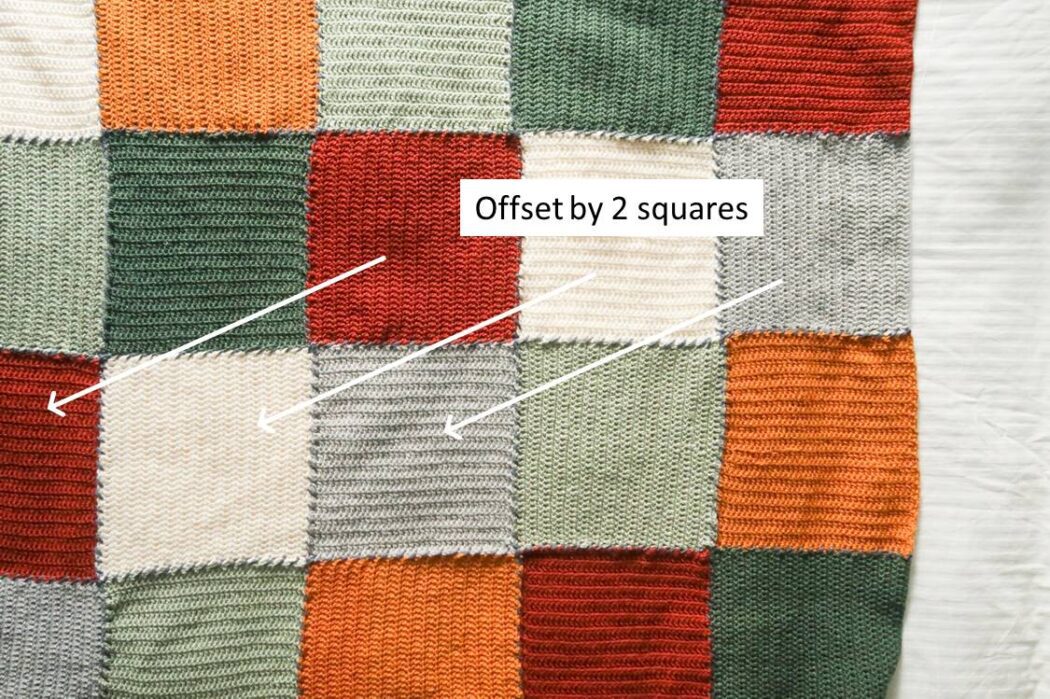 Block Blanket Beginner Crochet Blanket | Knitting with Chopsticks