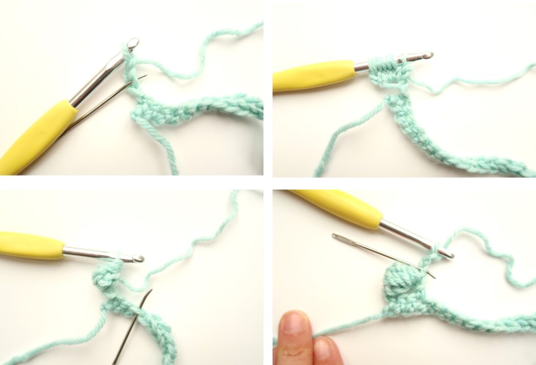 floating bobbles crochet stitch tutorial step 1