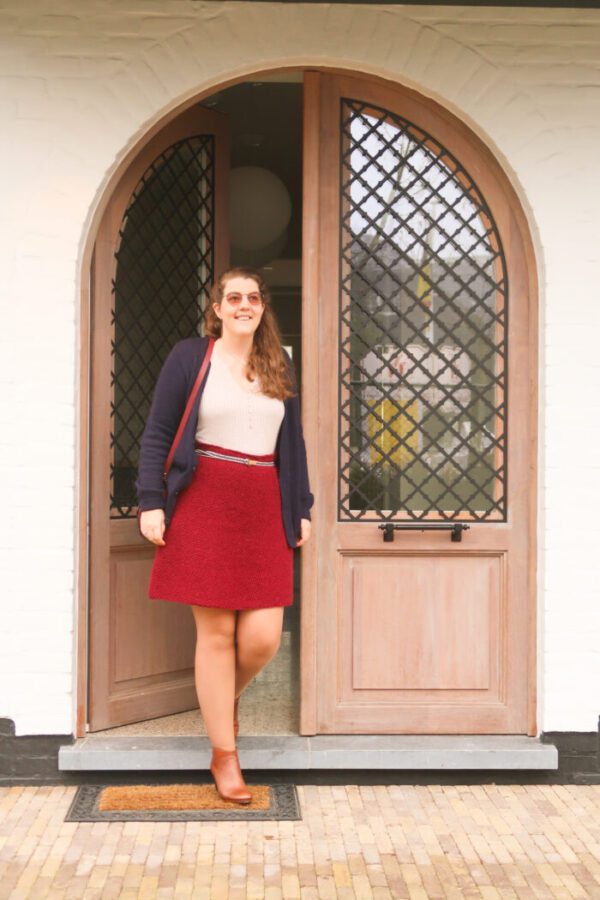 Free Skirt Knitting Pattern - Easy Straight Cut - Sydney Skirt