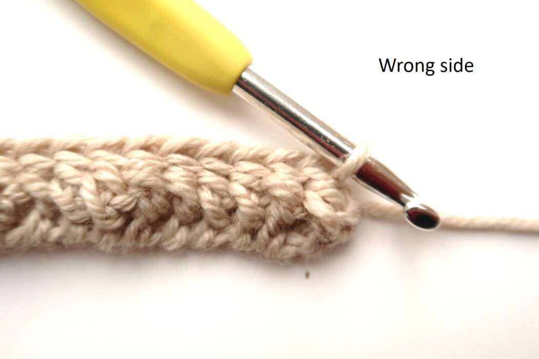 tornado crochet stitch tutorial wrong side