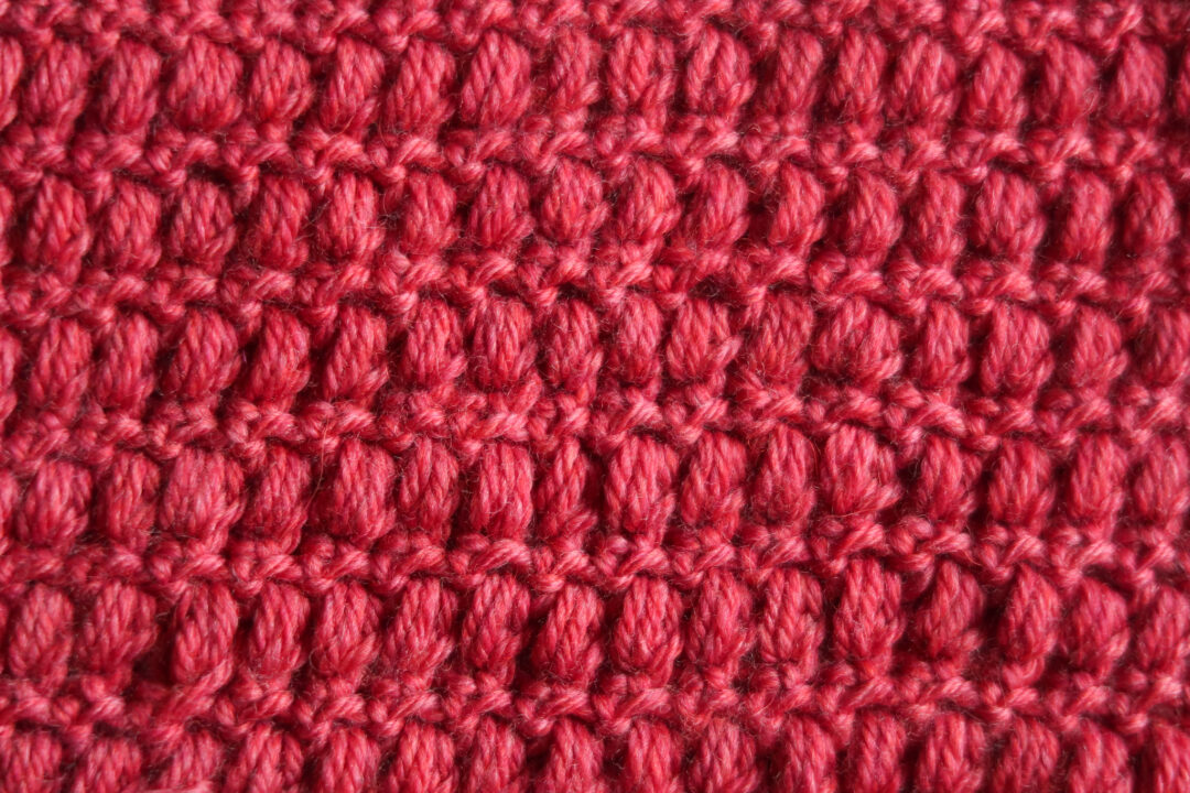 mini puff crochet stitch pattern