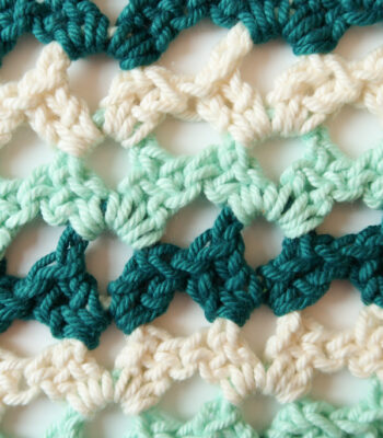 broken shell stitch crochet pattern