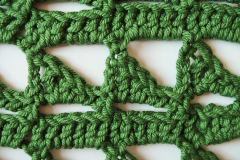 triangles lace stitch pattern