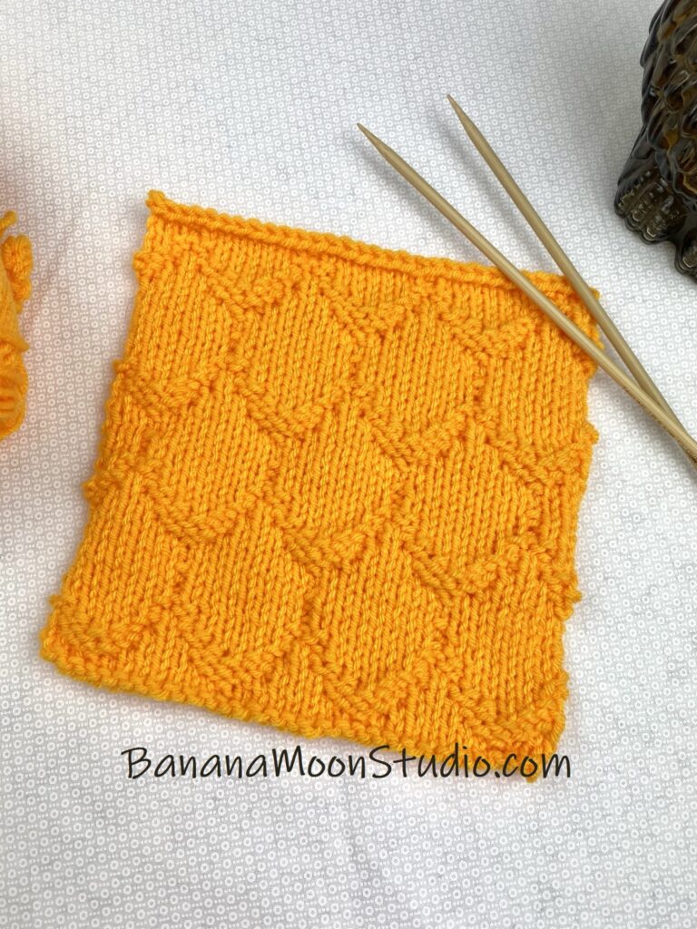 Talimena free knitting pattern blanket square