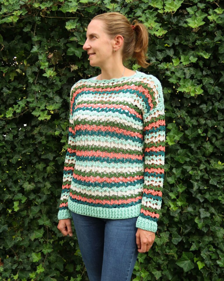caroline summer sweater crochet pattern
