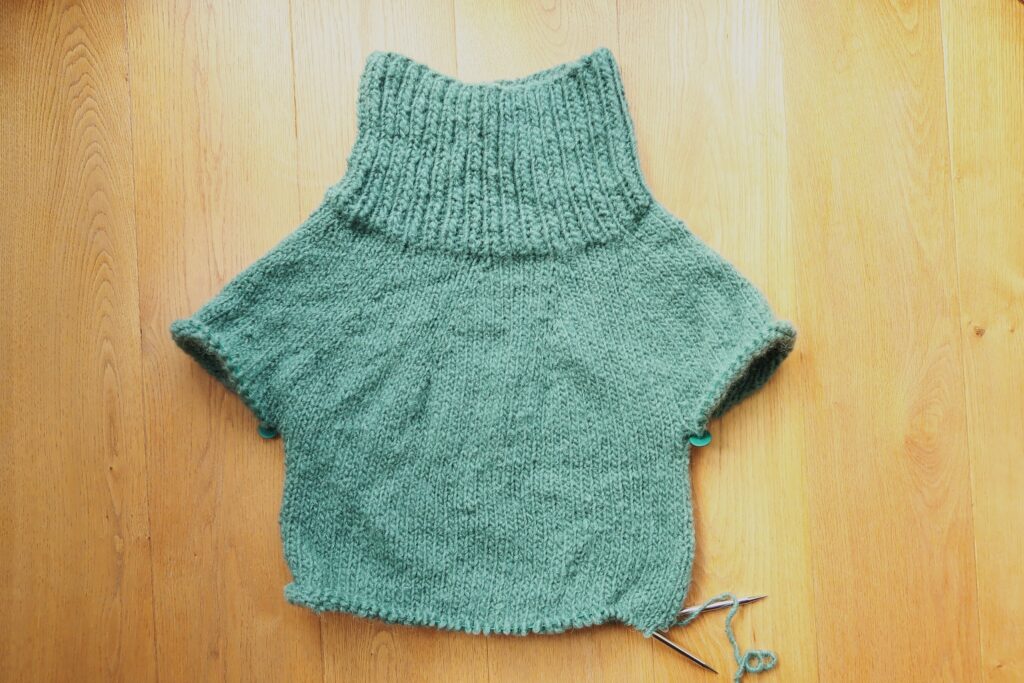 Body of the knit sweater