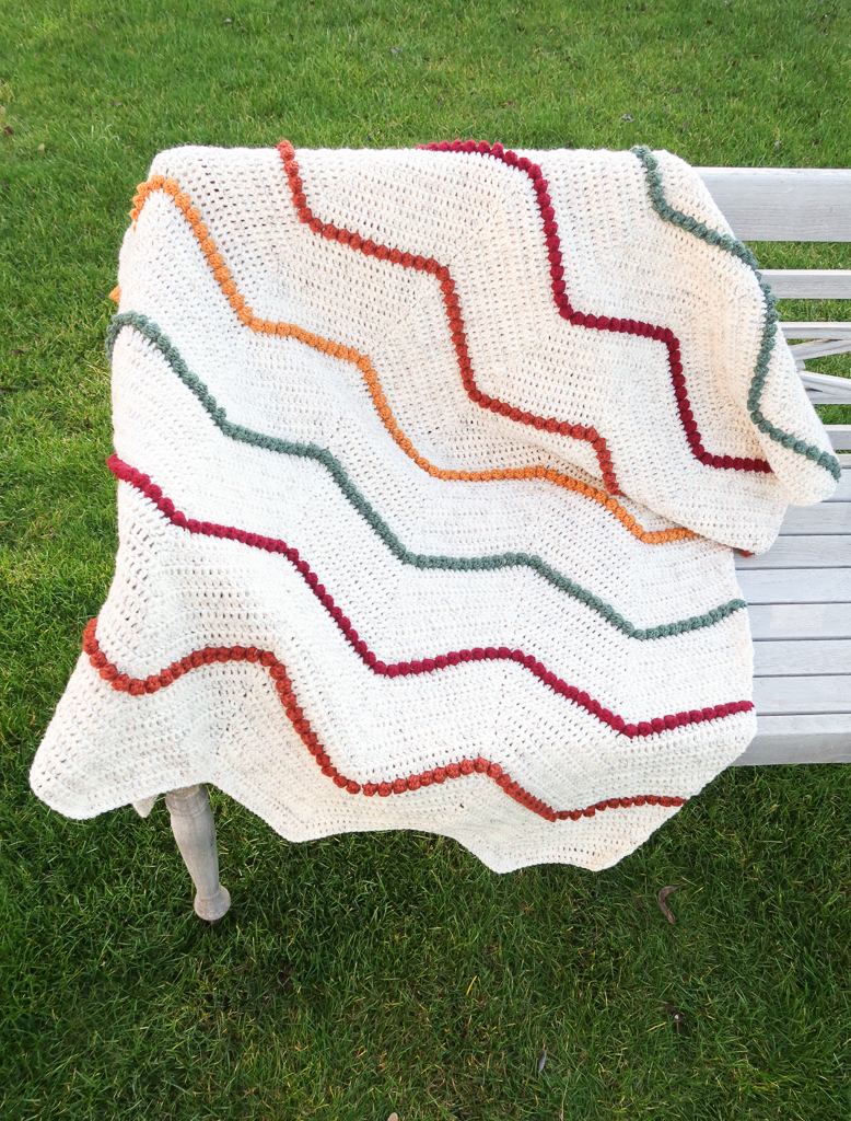 Eldoris chevron crochet blanket pattern for beginners