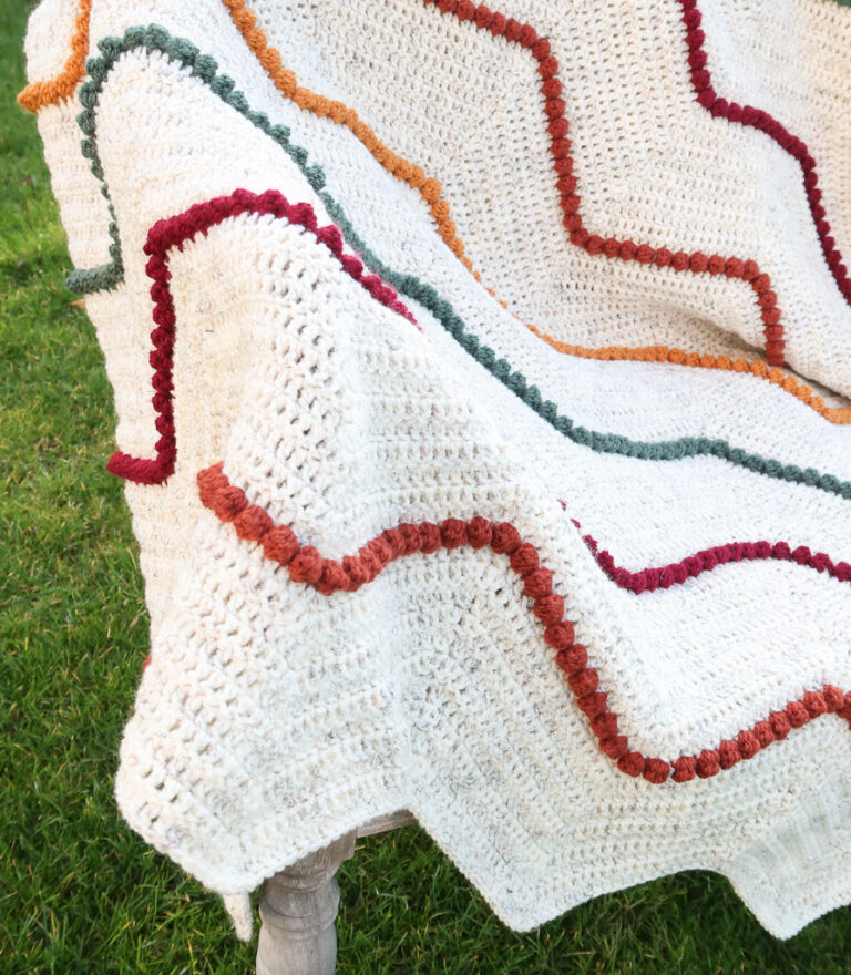 Chevron Crochet Blanket Pattern FREE Modern Crochet Chevron Blanket