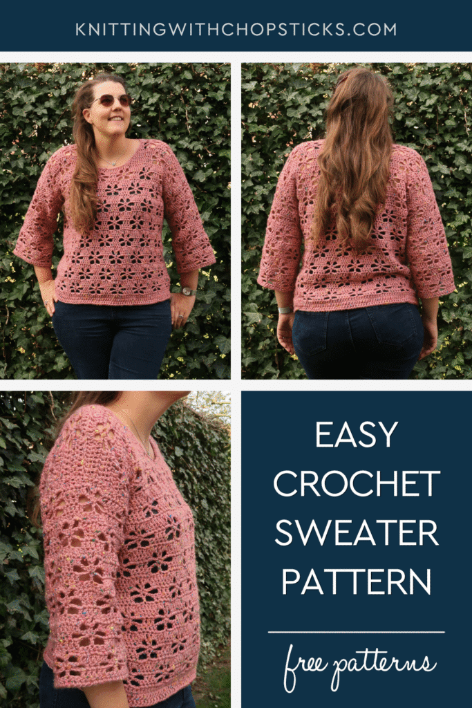 easy crochet sweater pattern free 