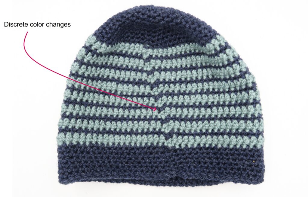 color changes in the finished leon men's hat crochet pattern free