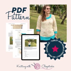 Funfetti Chunky Knit Sweater Pattern | Knitting with Chopsticks