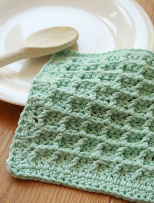 waffle dishcloth crochet pattern