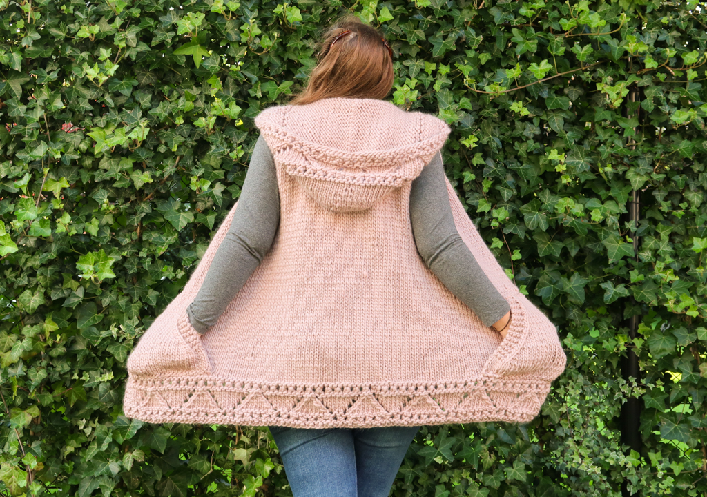 sleeveless knit hoodie pattern free