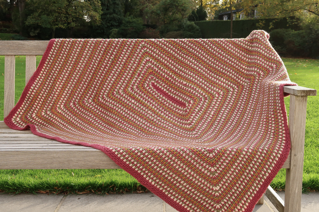 Indian summer crochet blanket