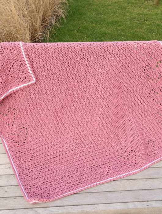 heart crochet blanket pattern