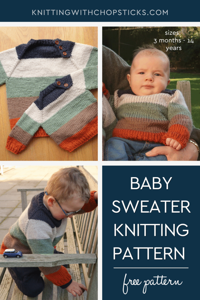 easy top-down raglan baby sweater knitting pattern free