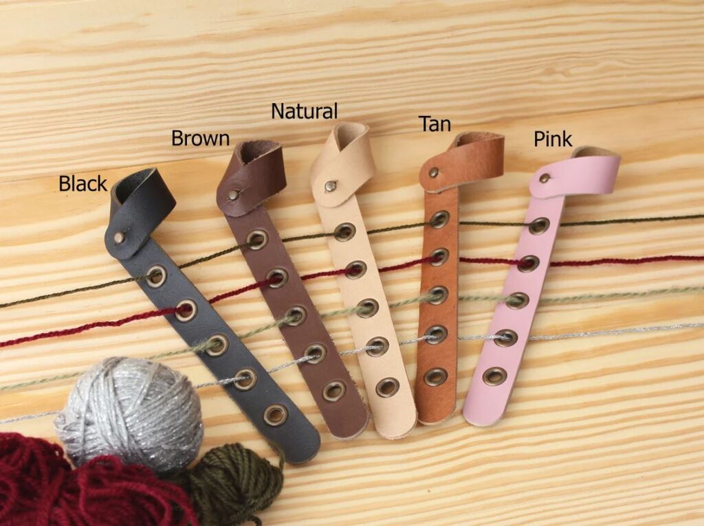 5 different colors are available for this handy tool making colorwork knitting and crochet so much easier