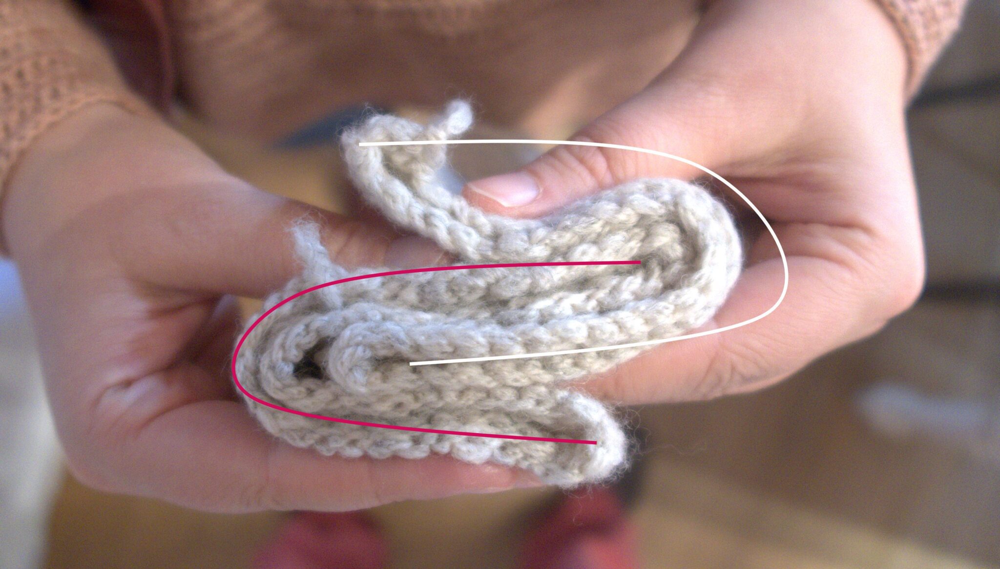 Free Knitted Cowl Pattern Twisted Knit Scarf Pattern Beginner