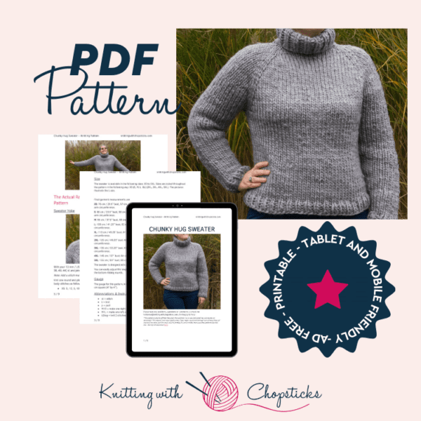 Chunky Sweater Knitting Pattern FREE raglan sweate pattern