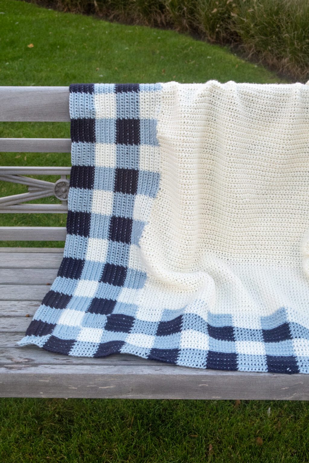 Gingham Crochet Blanket Pattern - Blanket Crochet Pattern
