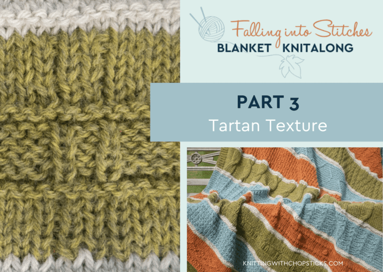 Tartan texture free knitting pattern to use as blanket stripe