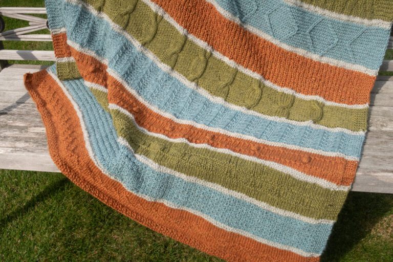 Chevron Rib Free Knitting Pattern | Knitting with Chopsticks