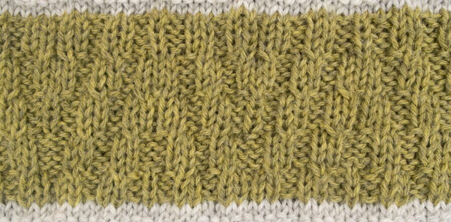 Chevron Rib Free Knitting Pattern | Knitting with Chopsticks