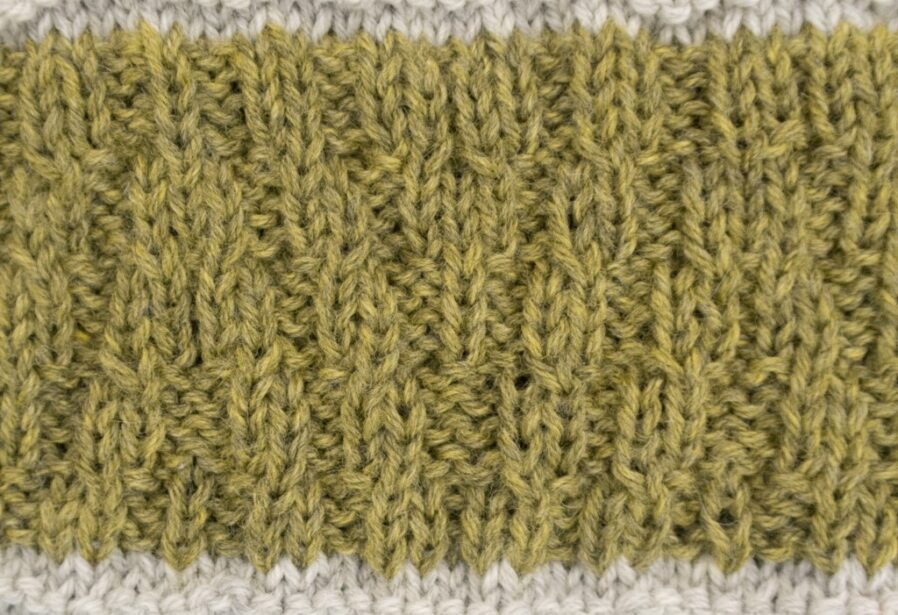 Chevron Rib Free Knitting Pattern | Knitting with Chopsticks