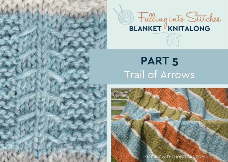 textured arrow shape free knitting pattern for blanket stripe