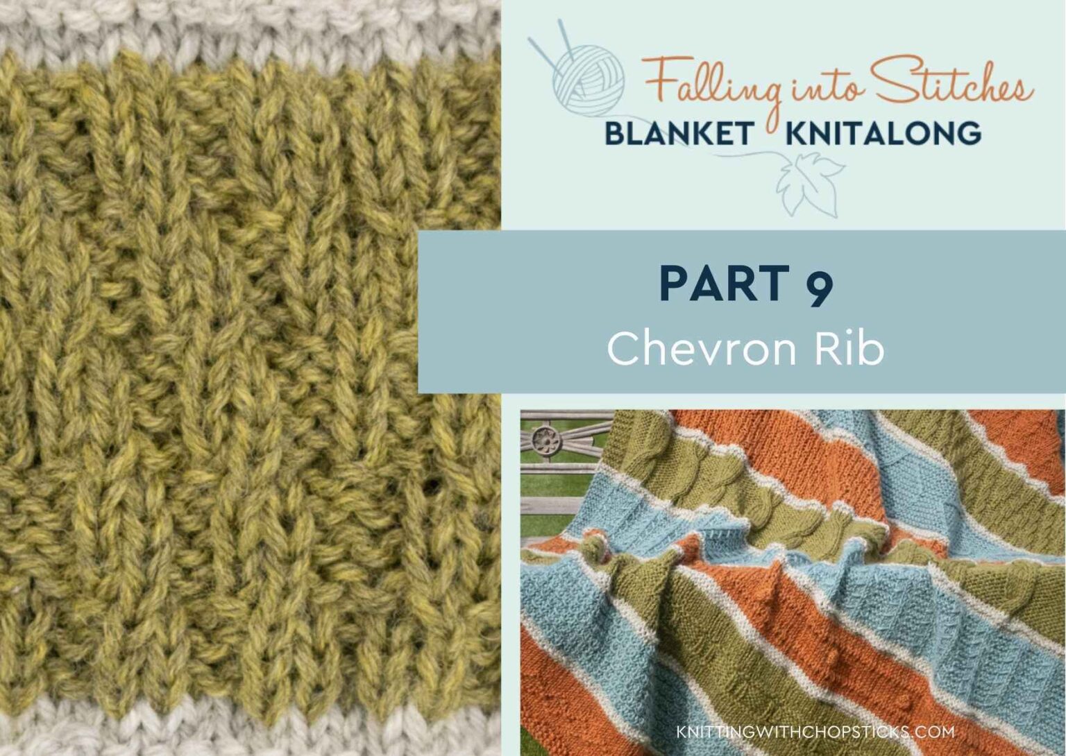 Chevron Rib Free Knitting Pattern | Knitting with Chopsticks