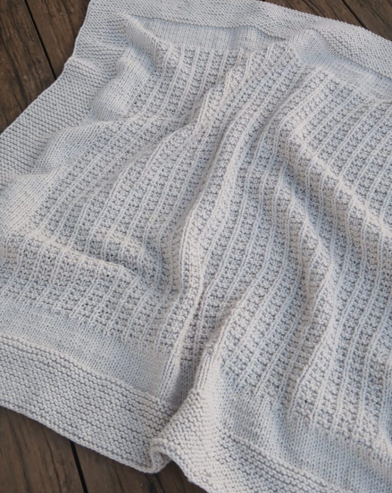 easy knitting baby blanket pattern free