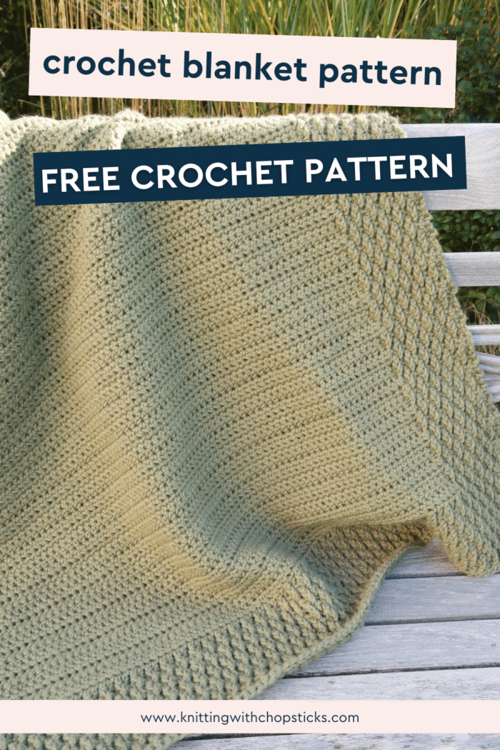 Alpine A Pattern Free Alpine Stitch Crochet Blanket Pattern | Knitting with Chopsticks