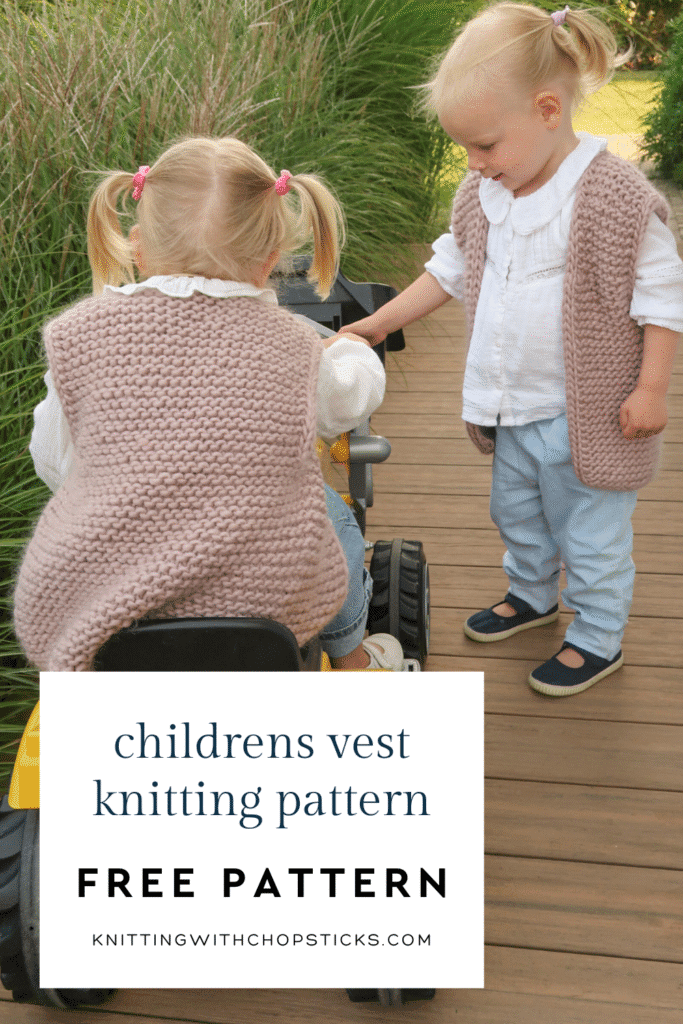 childrens vest knitting pattern free knitting pattern