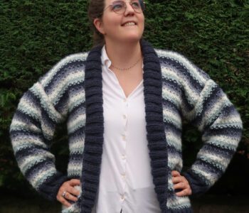 striped cardigan knitting pattern